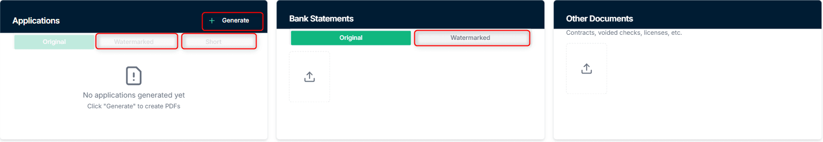 Auto PDF Generation & Watermarking